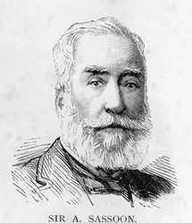 Sir Albert Sassoon, c. 1890 (dopo una foto di Russell e Sons)